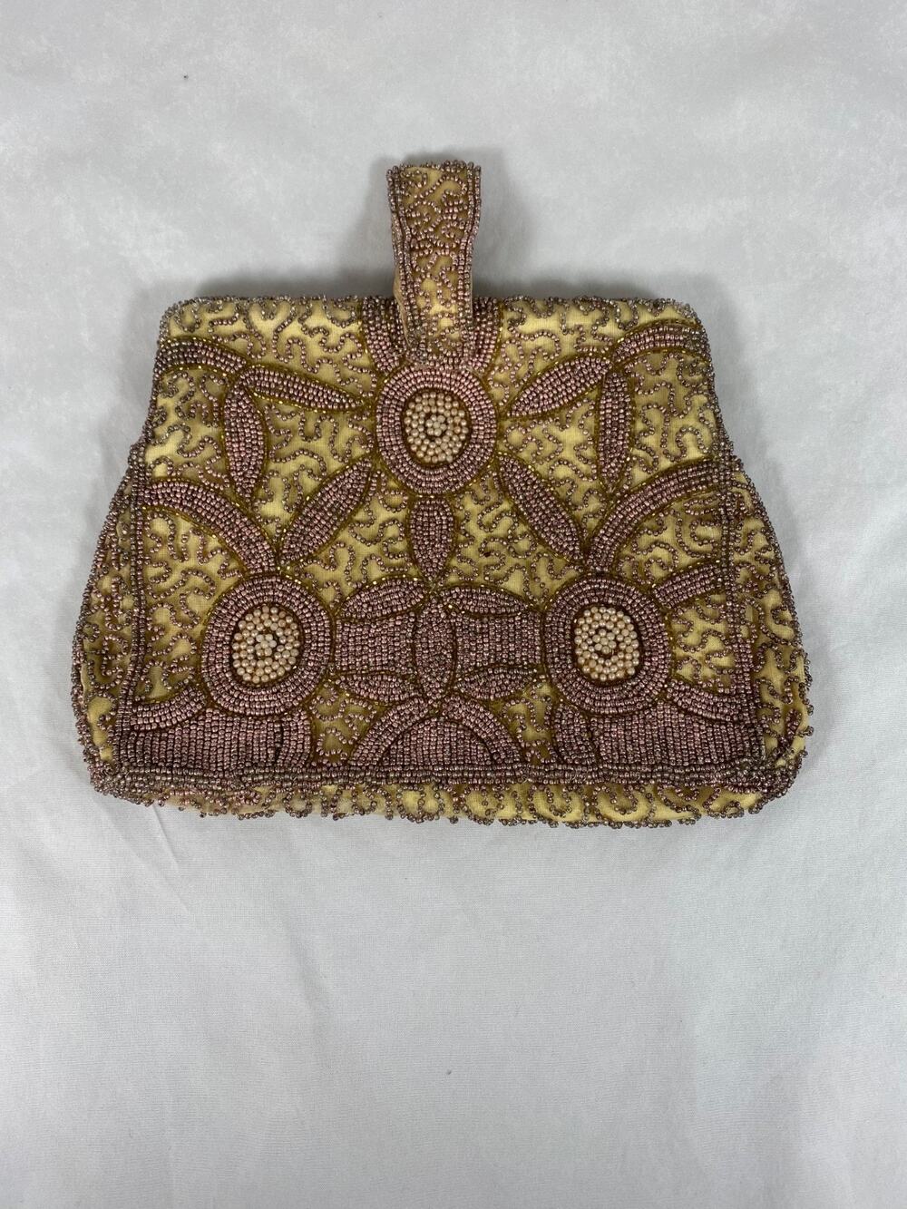 Vintage Multi beaded Clutch Hand Made in Bagium